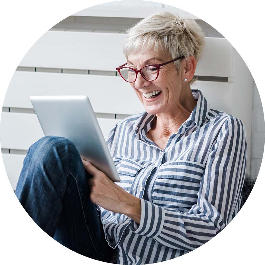 Personal Pensions - Person checking pension
